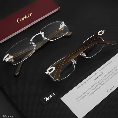 cartier glasses genuine horn